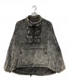 KAPITALキャピタル）の古着「別珍ニッケル6アノラック Dirty Dyed」｜グレー