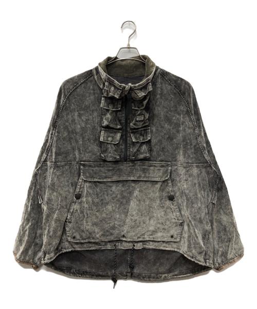 KAPITAL（キャピタル）KAPITAL (キャピタル) 別珍ニッケル6アノラック Dirty Dyed グレー サイズ:SIZE Lの古着・服飾アイテム