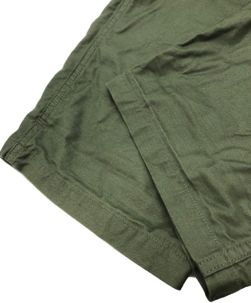 CIOTA（シオタ）CIOTA (シオタ) スビンコットン ムラ糸バックサテン ベイカーパンツ オリーブ サイズ:4の古着・服飾アイテム