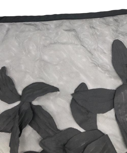 MARGE（マージ）MARGE (マージ) tulle floral sheer scarf ブラック サイズ:下記参照の古着・服飾アイテム