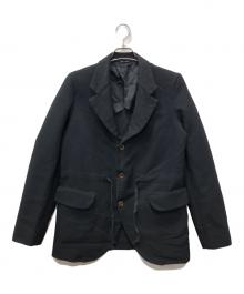 COMME des GARCONS HOMME DEUX（コムデギャルソン オム ドゥ）の古着「タイウエストシングルブレステッドブレザー」｜ブラック