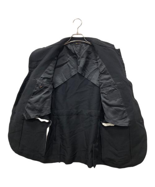 COMME des GARCONS HOMME DEUX（コムデギャルソン オム ドゥ）COMME des GARCONS HOMME DEUX (コムデギャルソン オム ドゥ) タイウエストシングルブレステッドブレザー ブラック サイズ:Sの古着・服飾アイテム