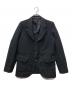 COMME des GARCONS HOMME DEUX（コムデギャルソン オム ドゥ）の古着「タイウエストシングルブレステッドブレザー」｜ブラック