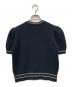 Christian Dior (クリスチャン ディオール) ロゴショートスリーブニット ネイビー サイズ:42：110000円