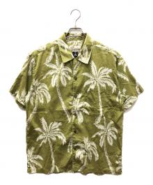 Patagonia（パタゴニア）の古着「pataloha ヤシの木柄 コットンアロハシャツ」｜カーキ