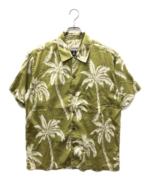Patagonia（パタゴニア）Patagonia (パタゴニア) pataloha ヤシの木柄 コットンアロハシャツ カーキ サイズ:SIZE Mの古着・服飾アイテム