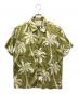Patagonia（パタゴニア）の古着「pataloha ヤシの木柄 コットンアロハシャツ」｜カーキ