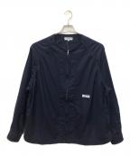 CAHLUMNカウラム）の古着「Wool Flannel Baseball Shirt」｜ネイビー