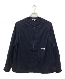 CAHLUMN（カウラム）の古着「Wool Flannel Baseball Shirt」｜ネイビー