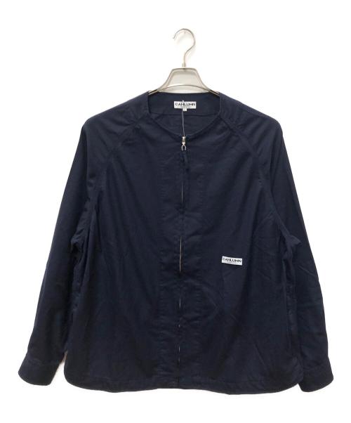 CAHLUMN（カウラム）CAHLUMN (カウラム) Wool Flannel Baseball Shirt ネイビー サイズ:SIZE Lの古着・服飾アイテム