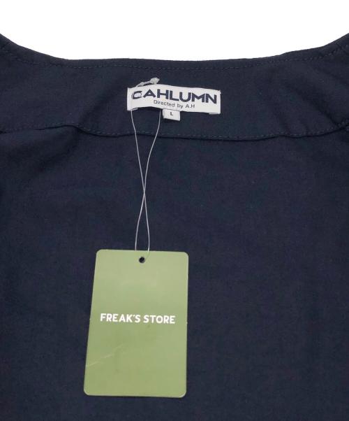 CAHLUMN（カウラム）CAHLUMN (カウラム) Wool Flannel Baseball Shirt ネイビー サイズ:SIZE Lの古着・服飾アイテム