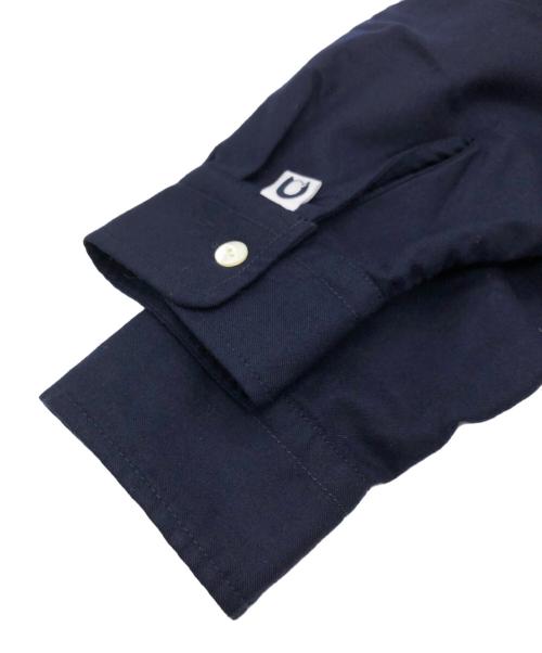 CAHLUMN（カウラム）CAHLUMN (カウラム) Wool Flannel Baseball Shirt ネイビー サイズ:SIZE Lの古着・服飾アイテム