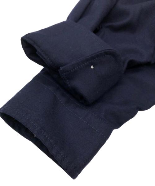 CAHLUMN（カウラム）CAHLUMN (カウラム) Wool Flannel Baseball Shirt ネイビー サイズ:SIZE Lの古着・服飾アイテム