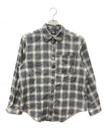 tatoo studio yamada（タトゥースタジオ ヤマダ）の古着「TSY ORIGINAL OMBRE CHECK SHIRTS」｜グレー