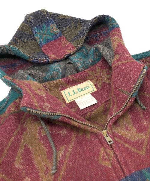 L.L.Bean（エルエルビーン）L.L.Bean (エルエルビーン) ネイティブ柄フーデットジャケット ブラウン サイズ:Mの古着・服飾アイテム