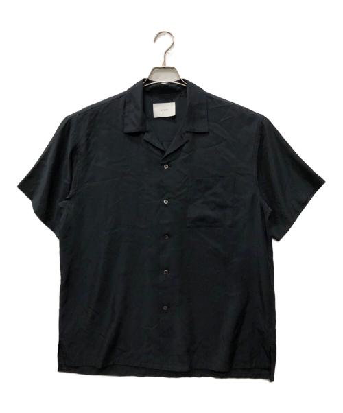 stein（シュタイン）stein (シュタイン) OVERSIZED CUPRO OPEN COLLAR SS SHIRT ブラック サイズ:SIZE Sの古着・服飾アイテム