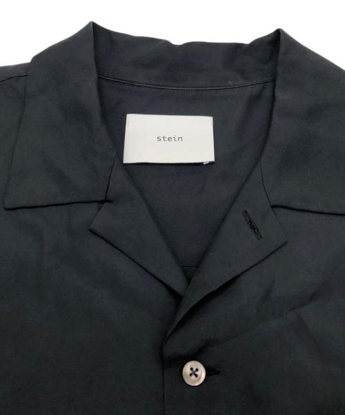 stein（シュタイン）stein (シュタイン) OVERSIZED CUPRO OPEN COLLAR SS SHIRT ブラック サイズ:SIZE Sの古着・服飾アイテム