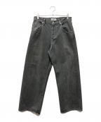 FOLLフォル）の古着「natural dye wardrobe jeans」｜グレー