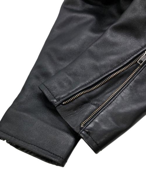 JOURNAL STANDARD（ジャーナルスタンダード）JOURNAL STANDARD (ジャーナルスタンダード) ウォッシュ シープ レザー シングル ライダース ブラック サイズ:Ｍの古着・服飾アイテム