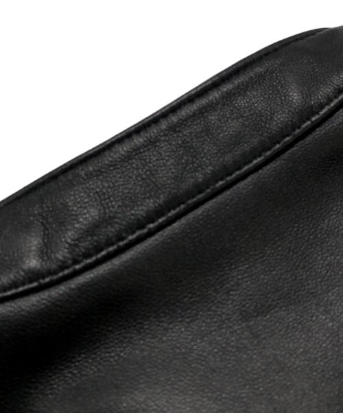 JOURNAL STANDARD（ジャーナルスタンダード）JOURNAL STANDARD (ジャーナルスタンダード) ウォッシュ シープ レザー シングル ライダース ブラック サイズ:Ｍの古着・服飾アイテム