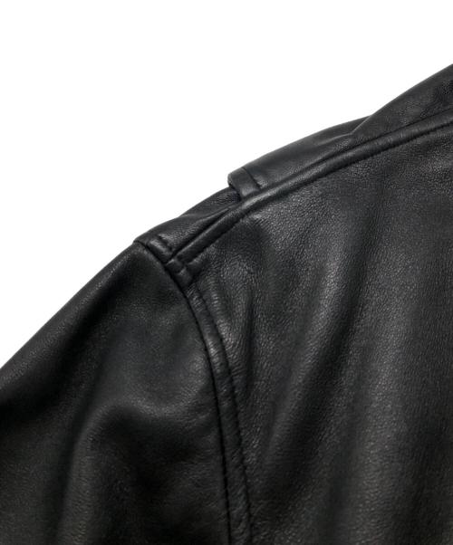 JOURNAL STANDARD（ジャーナルスタンダード）JOURNAL STANDARD (ジャーナルスタンダード) ウォッシュ シープ レザー シングル ライダース ブラック サイズ:Ｍの古着・服飾アイテム