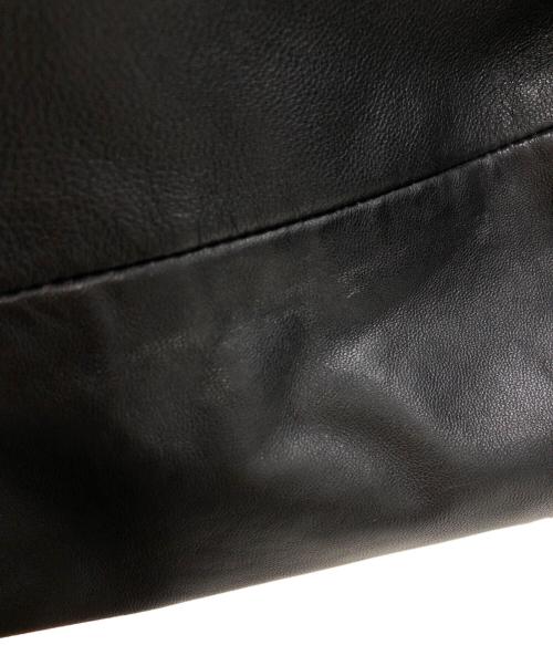 JOURNAL STANDARD（ジャーナルスタンダード）JOURNAL STANDARD (ジャーナルスタンダード) ウォッシュ シープ レザー シングル ライダース ブラック サイズ:Ｍの古着・服飾アイテム