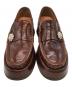 GANNI (ガニー) ビジュー付き厚底ローファー ブラウン サイズ:SIZE 37：12000円