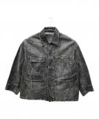 MAISON SPECIALメゾンスペシャル）の古着「prime-over vintage Like denime COVERALL」｜ブラック