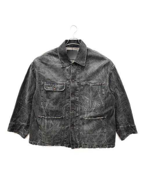 MAISON SPECIAL（メゾンスペシャル）MAISON SPECIAL (メゾンスペシャル) prime-over vintage Like denime COVERALL ブラック サイズ:1の古着・服飾アイテム