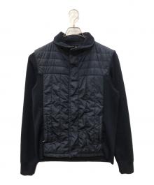 PRADA SPORTS（プラダスポーツ）の古着「ナイロンニット切替ジャケット」｜ネイビー