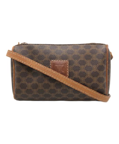 CELINE（セリーヌ）CELINE (セリーヌ) マカダム柄ミニショルダーバッグ ブラウン サイズ:下記参照の古着・服飾アイテム