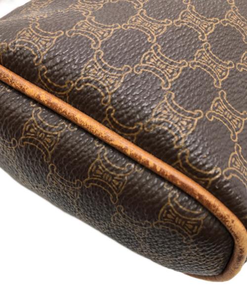 CELINE（セリーヌ）CELINE (セリーヌ) マカダム柄ミニショルダーバッグ ブラウン サイズ:下記参照の古着・服飾アイテム