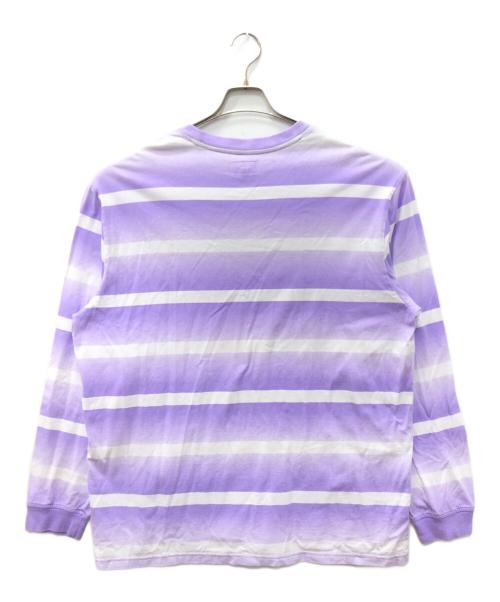 SUPREME（シュプリーム）SUPREME (シュプリーム) FADE STRIP L/S TOP パープル サイズ:SIZE Lの古着・服飾アイテム