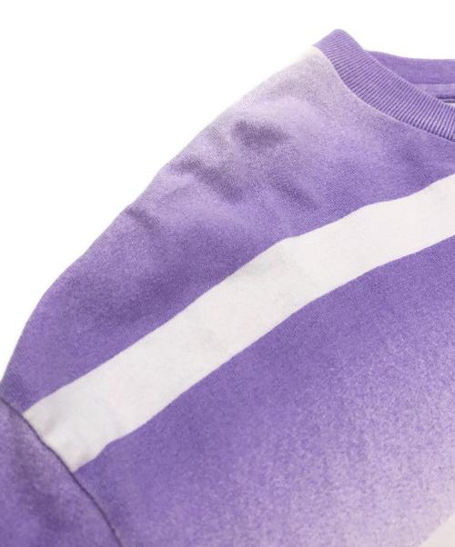 SUPREME（シュプリーム）SUPREME (シュプリーム) FADE STRIP L/S TOP パープル サイズ:SIZE Lの古着・服飾アイテム