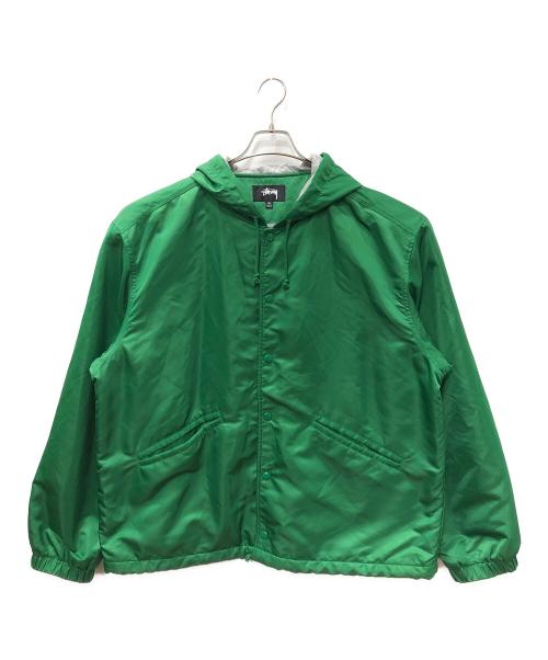 stussy（ステューシー）stussy (ステューシー) Hooded Coaches Jacket グリーン サイズ:SIZE XLの古着・服飾アイテム