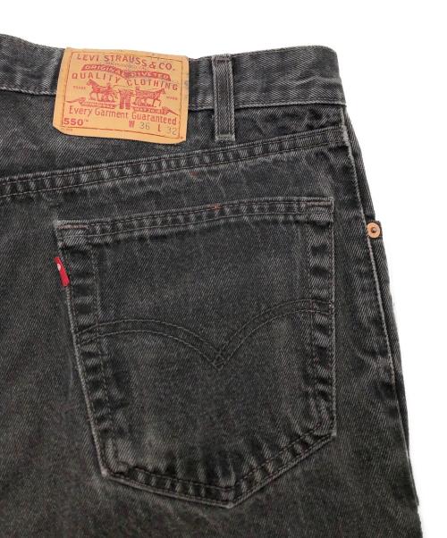 LEVI'S（リーバイス）LEVI'S (リーバイス) 550 後染めブラックデニムパンツ ブラック サイズ:36の古着・服飾アイテム