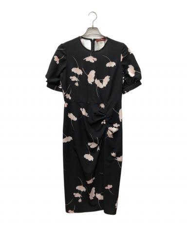 中古・古着通販】MaxMara (マックスマーラ) ベルト付き花柄ワンピース