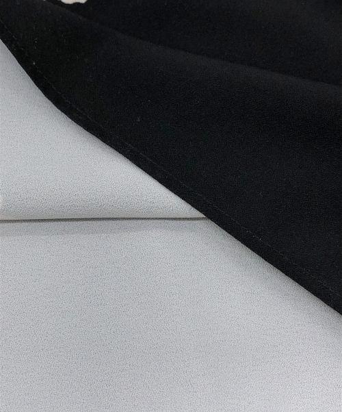 MaxMara（マックスマーラ）MaxMara (マックスマーラ) ベルト付き花柄ワンピース ブラック サイズ:SIZE Lの古着・服飾アイテム