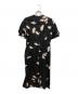 MaxMara (マックスマーラ) ベルト付き花柄ワンピース ブラック サイズ:SIZE L：15000円