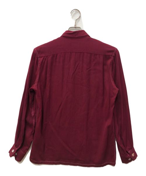 McGREGOR（マックレガー）McGREGOR (マックレガー) ヴィンテージギャバジンシャツ ボルドー サイズ:SIZE Ｓの古着・服飾アイテム