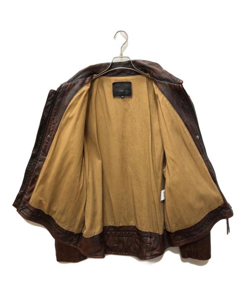 FORTIME（フォータイム）FORTIME (フォータイム) レザージャケット ブラウン サイズ:SIZE 6XLの古着・服飾アイテム