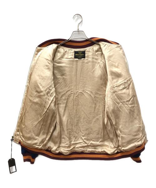 HOUSTON（ヒューストン）HOUSTON (ヒューストン) ベルベットスーベニアジャケット ブルー サイズ:SIZE XLの古着・服飾アイテム