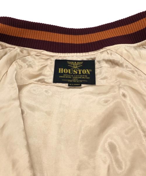 HOUSTON（ヒューストン）HOUSTON (ヒューストン) ベルベットスーベニアジャケット ブルー サイズ:SIZE XLの古着・服飾アイテム