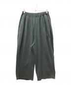 ANCELLM×WISMアンセルム×ウィズム）の古着「別注 TUCK SWEAT PANTS」｜グリーン