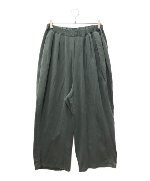 ANCELLM（アンセルム）ANCELLM (アンセルム) WISM (ウィズム) 別注 TUCK SWEAT PANTS グリーン サイズ:SIZE 2の古着・服飾アイテム