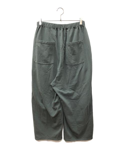 ANCELLM（アンセルム）ANCELLM (アンセルム) WISM (ウィズム) 別注 TUCK SWEAT PANTS グリーン サイズ:SIZE 2の古着・服飾アイテム