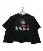 DISCOVEREDディスカバード）の古着「< Mickey > Wide Tee」｜ブラック