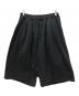ANCELLM（アンセルム）の古着「3/4 TUCK SWEAT SHORTS」｜ブラック