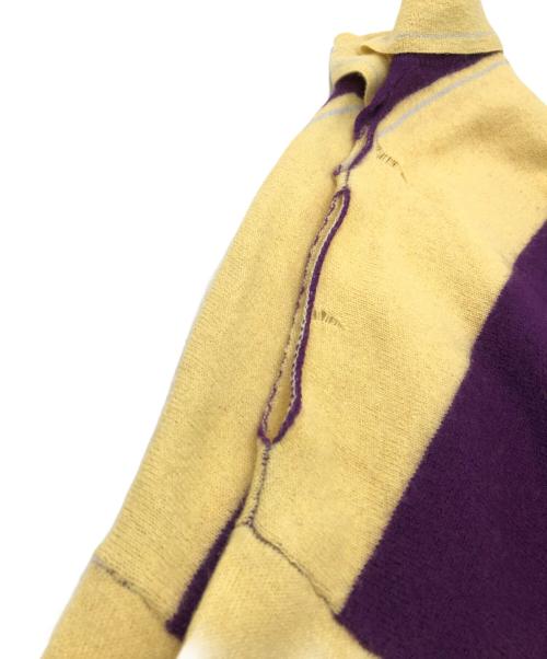 DAIRIKU（ダイリク）DAIRIKU (ダイリク) Lager Border Knit パープル×イエロー サイズ:SIZE Lの古着・服飾アイテム