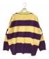 DAIRIKU (ダイリク) Lager Border Knit パープル×イエロー サイズ:SIZE L：12000円